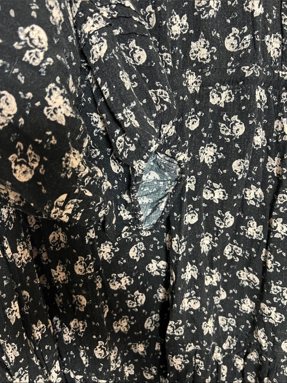 Torrid Black Floral Dress Size 4 (28/30) - Picture 4 of 6